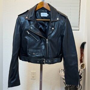 Rebecca Minkoff Black Moto Jacket size M